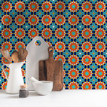 Tropical Breeze Motif de mosaïque marocaine<br><div class="desc">Un carrelage marocain aux couleurs de la brise tropicale rappelle les ambiances méditerranéennes par une journée lumineuse.</div>