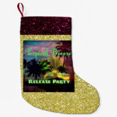 Tropical Breeze Release Party Meerkleurig Goud Kleine Kerstsok (Voorkant)