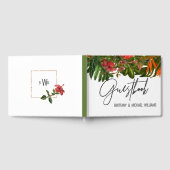 Tropical Breeze Wedding Memory Gastenboek Monogram (Volledig)