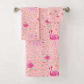 Tropical Breezy rose Flamingo Pattern (En situation)