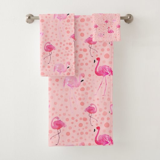 Tropical Breezy rose Flamingo Pattern (En situation)