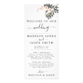 Tropical Calla Lily Programme de mariage minimalis (Devant)