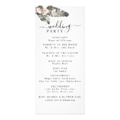 Tropical Calla Lily Programme de mariage minimalis (Dos)