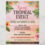 Tropical Caribbean Beach Party Event Flyer (Voorkant)