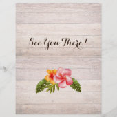 Tropical Caribbean Beach Party Event Flyer (Achterkant)