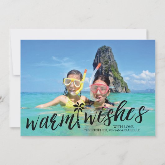 Tropical chauffez le carte photo plat de vacances (Devant)