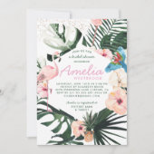 Tropical Chic | Invitation à la douche nuptiale fl (Devant)