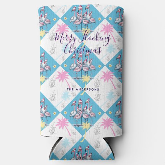 Tropical Christmas Flamingos (Voorkant)