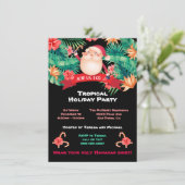 Tropical Christmas Holiday Party Invitation (Debout devant)
