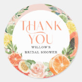 Tropical Citrus Bedank Sticker (Voorkant)