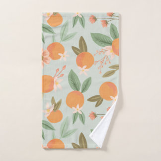 Tropical Citrus Floral Mint Green