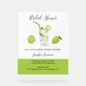 Tropical Citrus Green Lime Bridal Shower  (Recto)