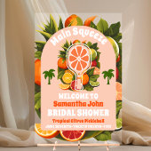 Tropical Citrus Pickleball Réception de Mariage Bi