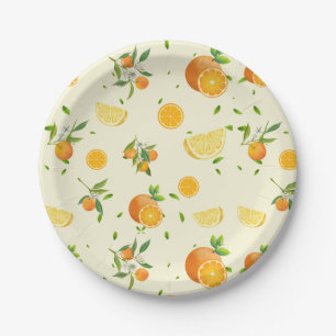 TROPICAL Citrus ZOMERFRUIT Sinaasappel citroenschi Papieren Bordje