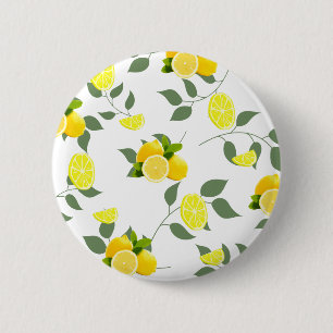 TROPICAL Citrus ZOMERFRUIT Sinaasappel citroenschi Ronde Button 5,7 Cm