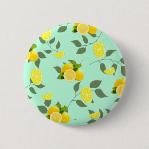 TROPICAL Citrus ZOMERFRUIT Sinaasappel citroenschi Ronde Button 5,7 Cm