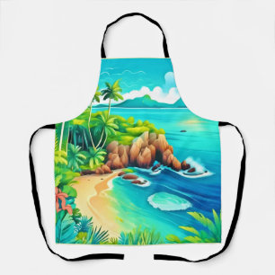 Tropical Coast Bliss Design Schort