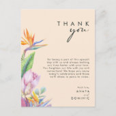 Tropical coloré | Carte de remerciements de récept (Devant)