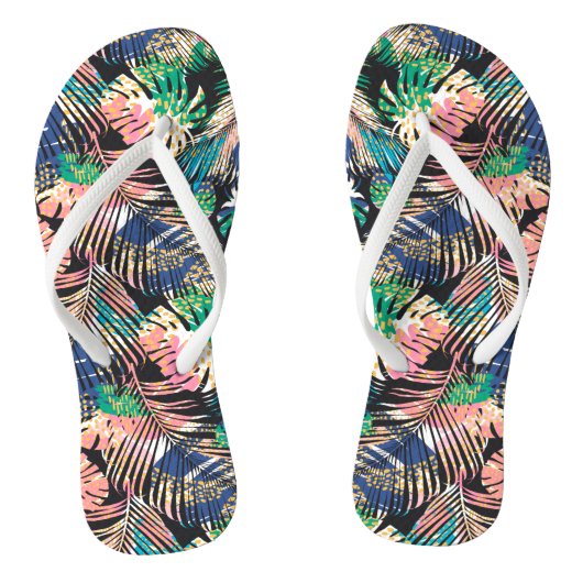 Tropical Coloré Plante tongs (Semelle)