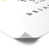 Tropical Colorful Fall Floral Mariage Affiche de b (Coin)