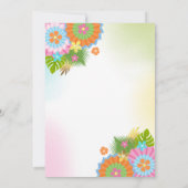 Tropical Couples Douche Invitation Douche Tropical (Dos)