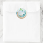 Tropical Cruise Ronde Sticker (Tas)