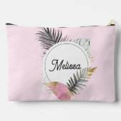 Tropical Custom Name Makeup Bag Etui (Achterkant)