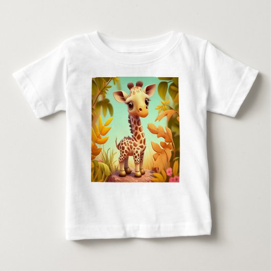 Tropical Cute Baby Giraffe Cartoon-37560 (Voorkant)