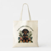 Tropical Dachshund Zen Tote Bag (Achterkant)