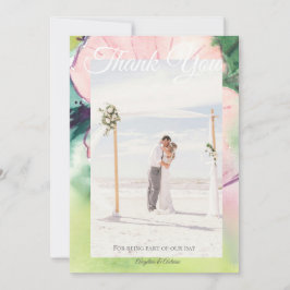 Tropical Destination Wedding Bedankkaart