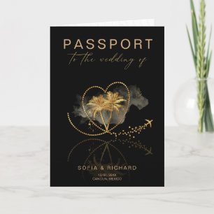 Tropical Destination Wedding Passport QR-code