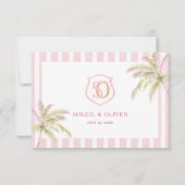 Tropical Destination Wedding Welcome Note (Voorkant)