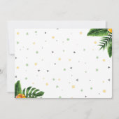 Tropical Deux folle invitation d'anniversaire phot (Dos)