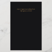 Tropical Disco Faire-part de mariage Gold Feuilles (Dos)