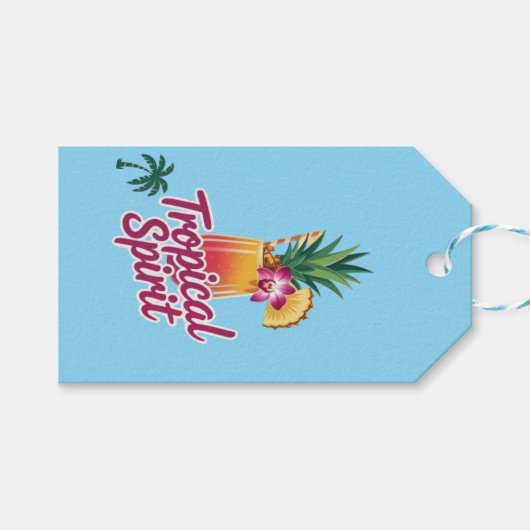 Tropical Dreams Cadeaulabel (Voorkant (Horizontaal))
