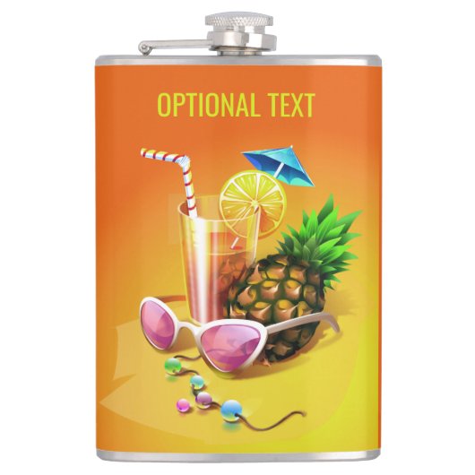 Tropical Drink nom et flacon de texte personnalisé (Devant)