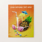 Tropical Drink - puzzle de texte personnalisé (Vertical)