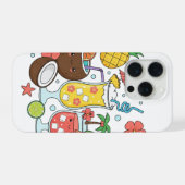 Tropical Drinks – Cute Summer Cocktail Phone Case (Verso Horizontal)