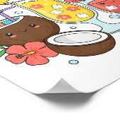 Tropical Drinks – Cute Summer Cocktail Poster (Coin)