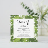 Tropical élégant Graduation Party invitation (Debout devant)