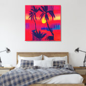 Tropical Escape Fantasy Canvas Afdruk (Insitu (Slaapkamer))