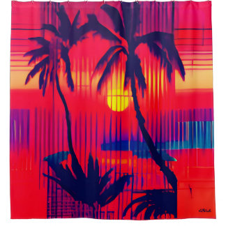 Tropical Escape Fantasy Douchegordijn