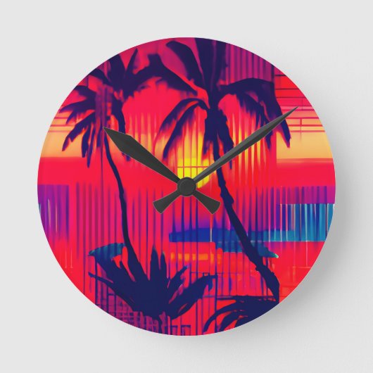 Tropical Escape Fantasy Ronde Klok (Voorkant)