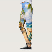 Tropical Escape Leggings – Sunset Vibes Edition (Gauche)