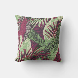 Tropical Exotic: Trendy groen naadloos Kussen