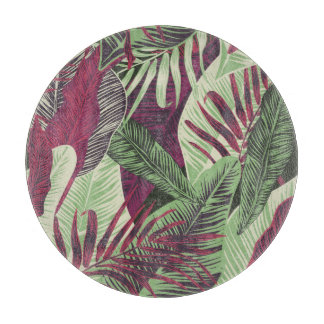 Tropical Exotic: Trendy groen naadloos Snijplank