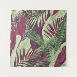 Tropical Exotic: Trendy groen naadloos Wandkleed