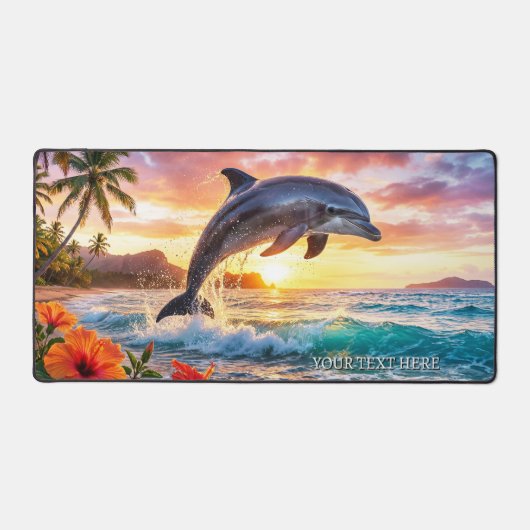 Tropical Fantasy Dolphin Sunset  (Recto)