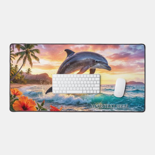Tropical Fantasy Dolphin Sunset  Bureaumat (Keyboard & Muis)