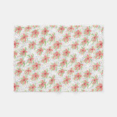 Tropical Fiesta Flowers Fleece Deken (Voorkant (Horizontaal))